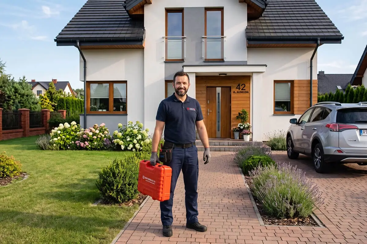 Instalator montujący kocioł Stefaniak